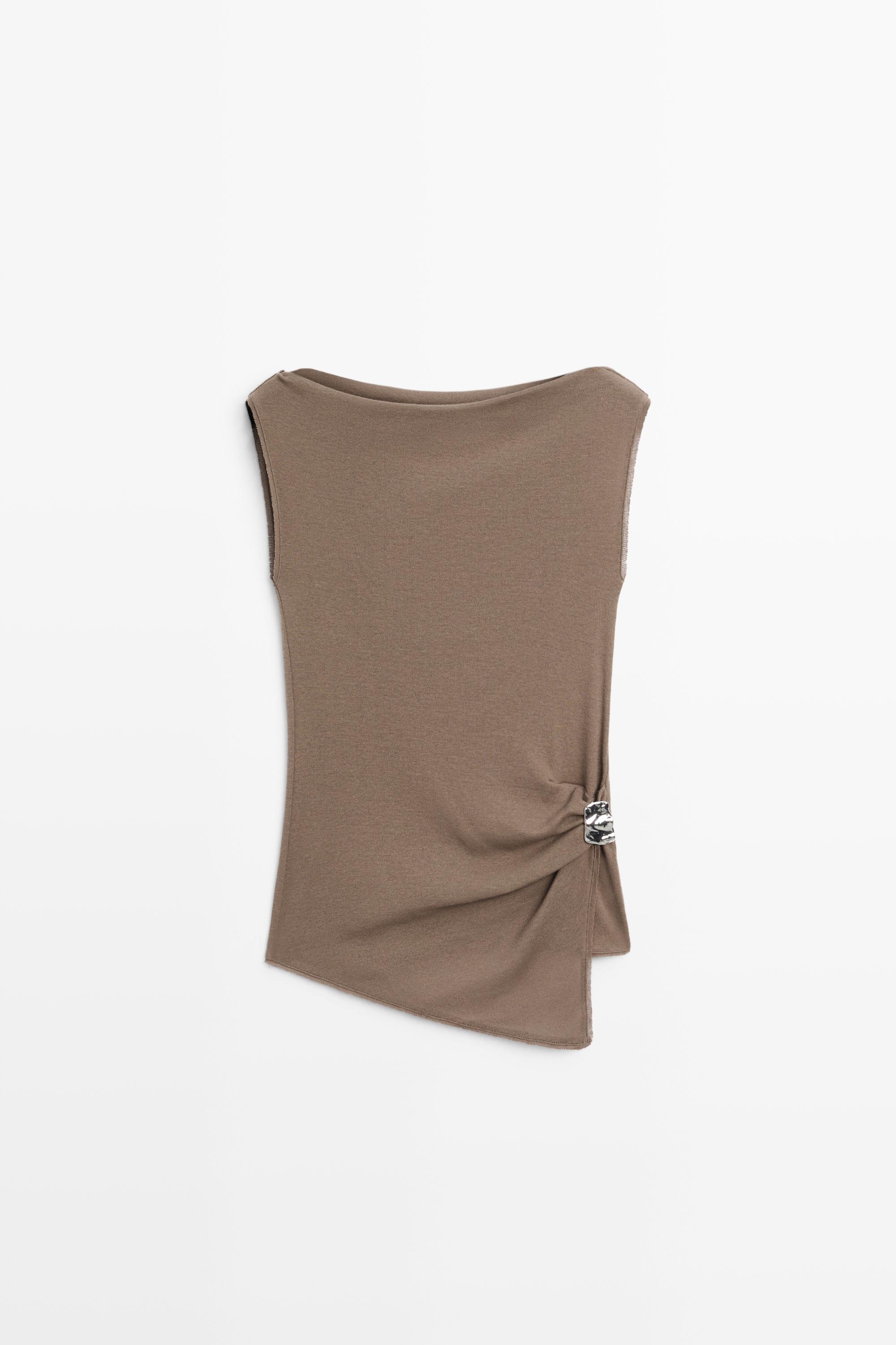 Top en maille 100 % coton